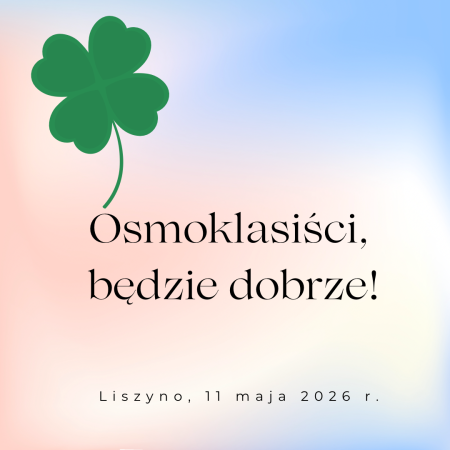 Trzymamy kciuki!