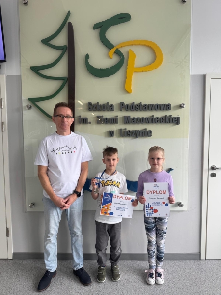 Filip Wlochowski z 2. miejscem w Turnieju Warcabowym